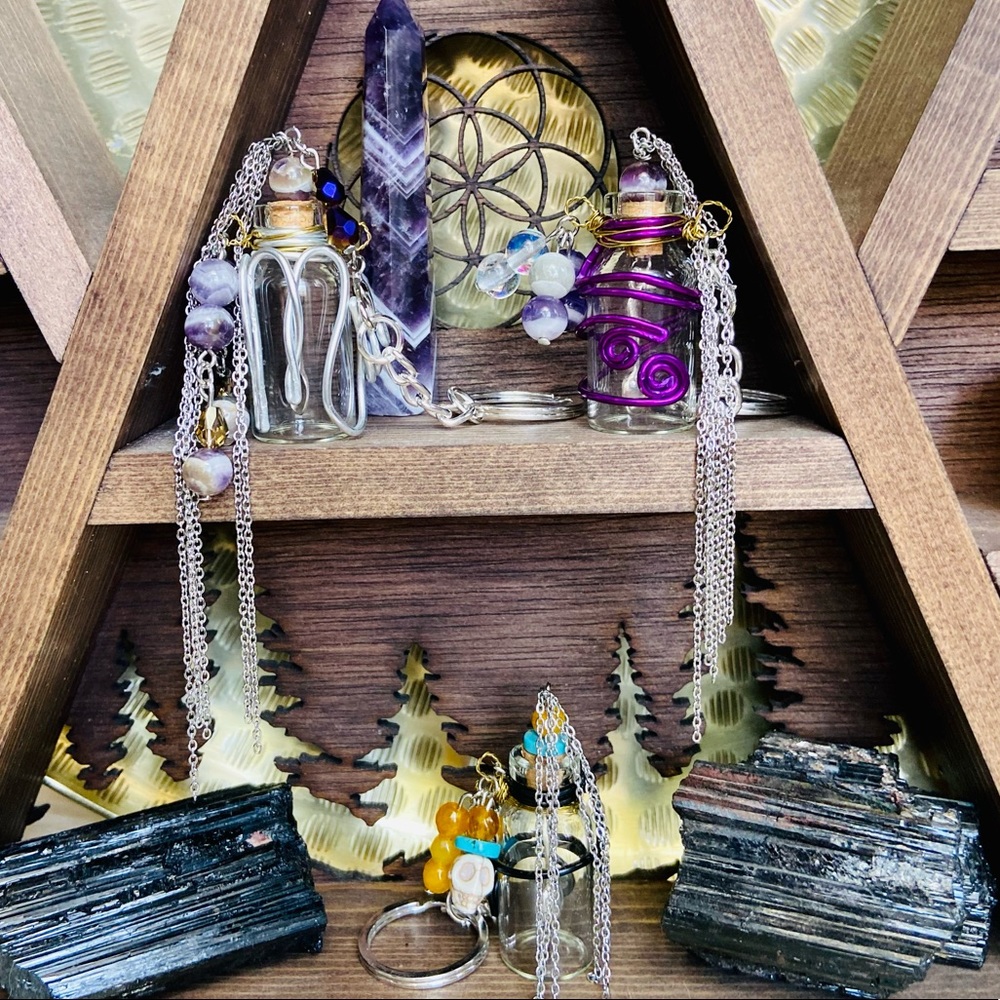 ⚡️ HANDMADE INTENTION JAR KEY RINGS ⚡️ - Picture 2 of 5